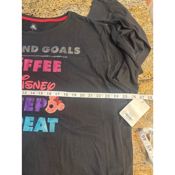 NWT Disney Weekend Goals Coffee Sleep Repeat Long Sleeve Shirt -‎ 3XL - Picture 7 of 10